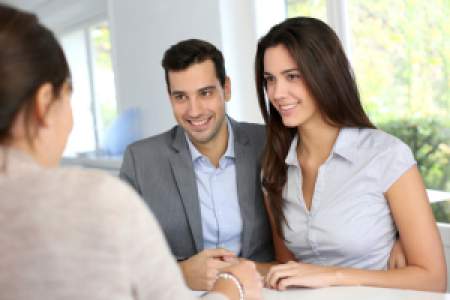 Real Estate Agent with couple